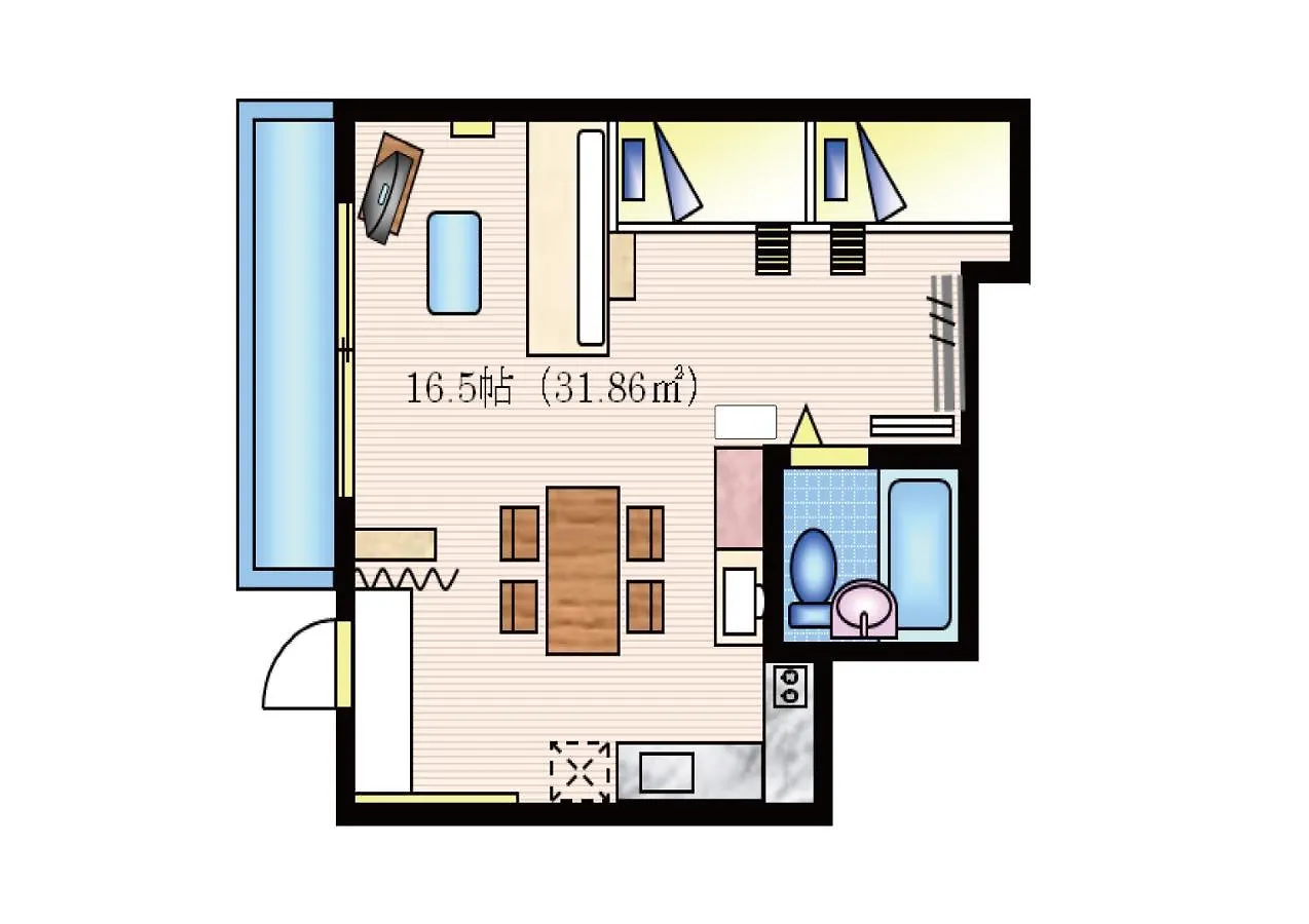 Apartment Nishijin Ivy 5 Persons Room Kyoto